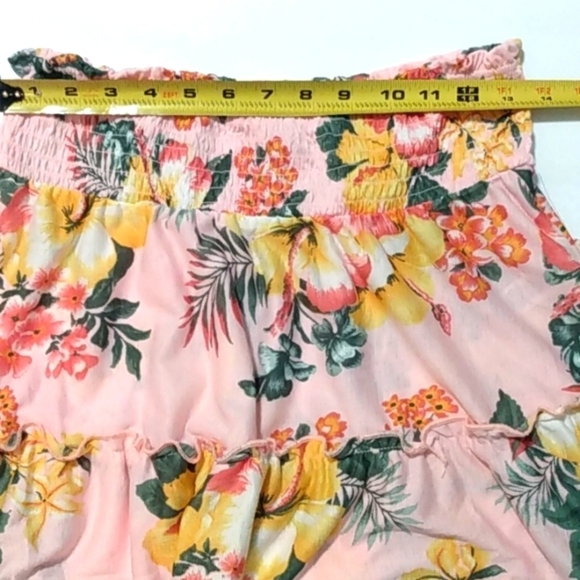 JOLIE & JOY GIRLS PINK FLORAL RUFFLE TIERED SKIRT SIZE XL  NWT - Picture 7 of 8